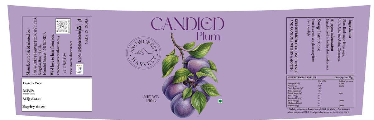 Candied Plum (150 Gms)