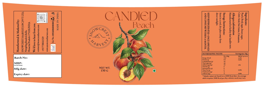 Candied Peach (150 Gms)