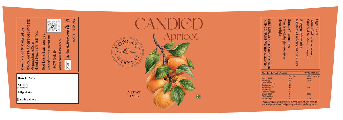 Candied Apricot (150 Gms)